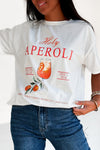 T-shirt imprimé "Aperoli"