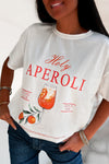 T-shirt imprimé "Aperoli"