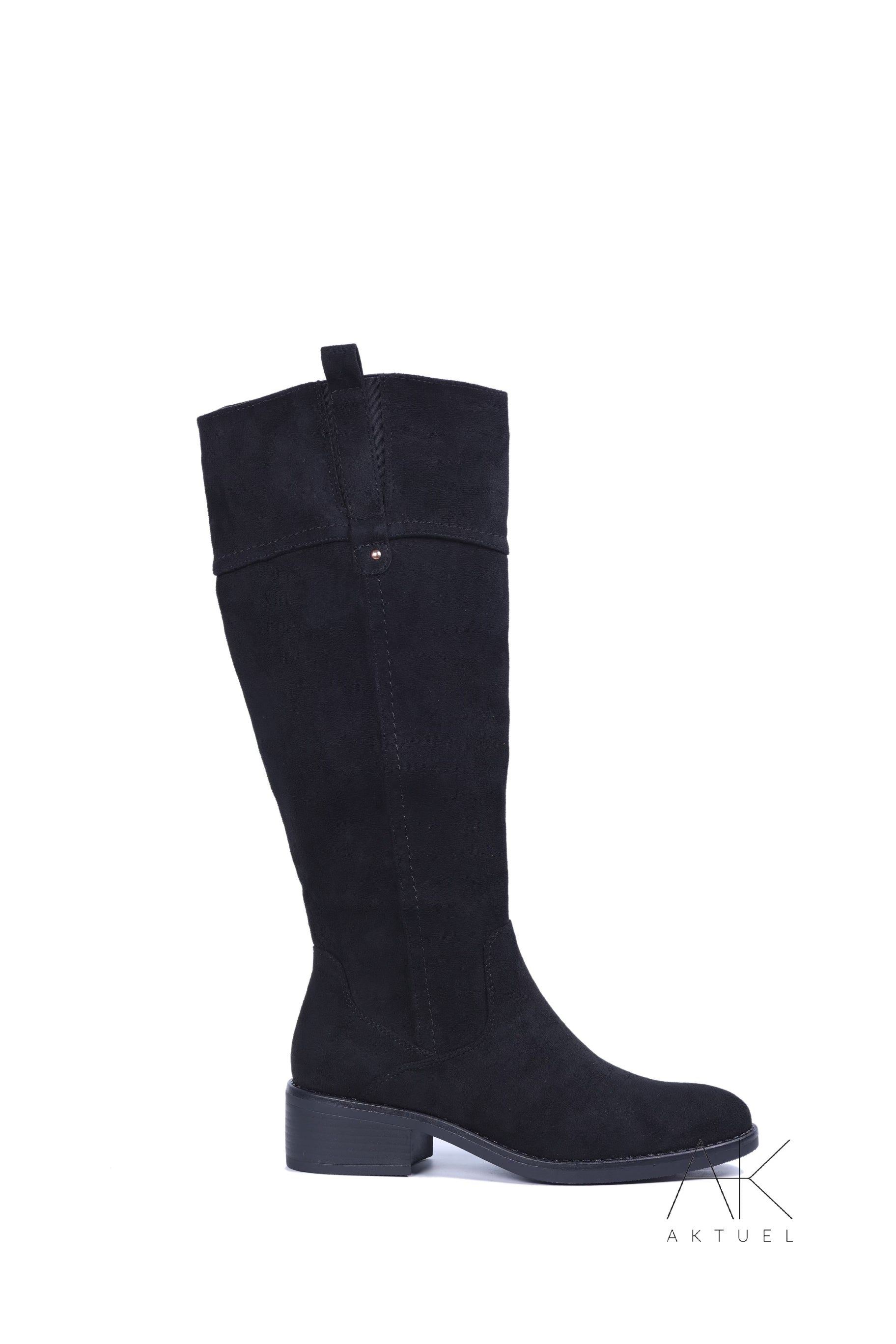 Bottes en daim noir