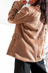 Blazer manteau camel