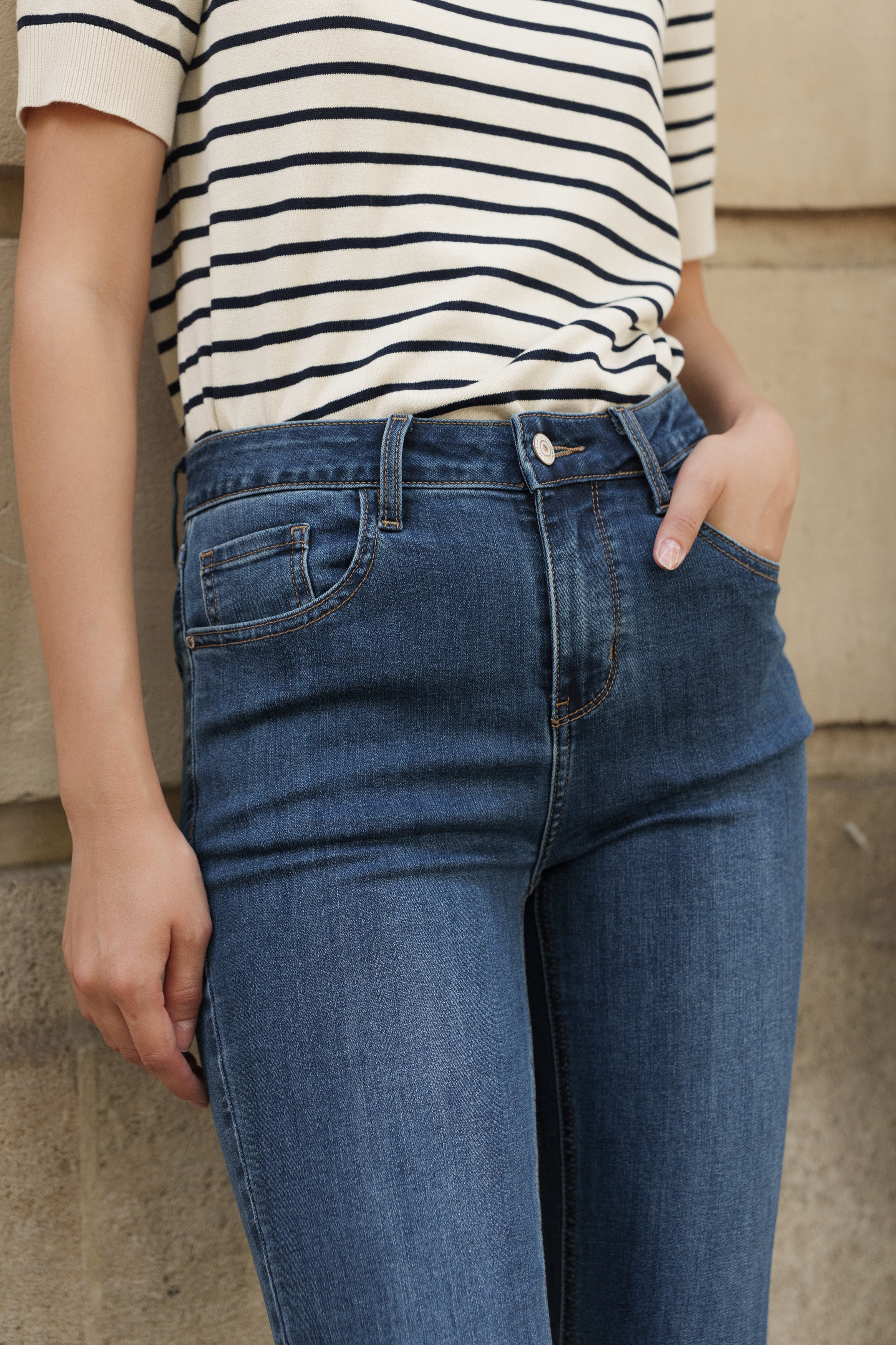 Jean Oraije Bleu Regular Bootcut