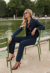 Jean Oraije large flare brut taille haute