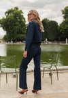 Jean Oraije large flare brut taille haute