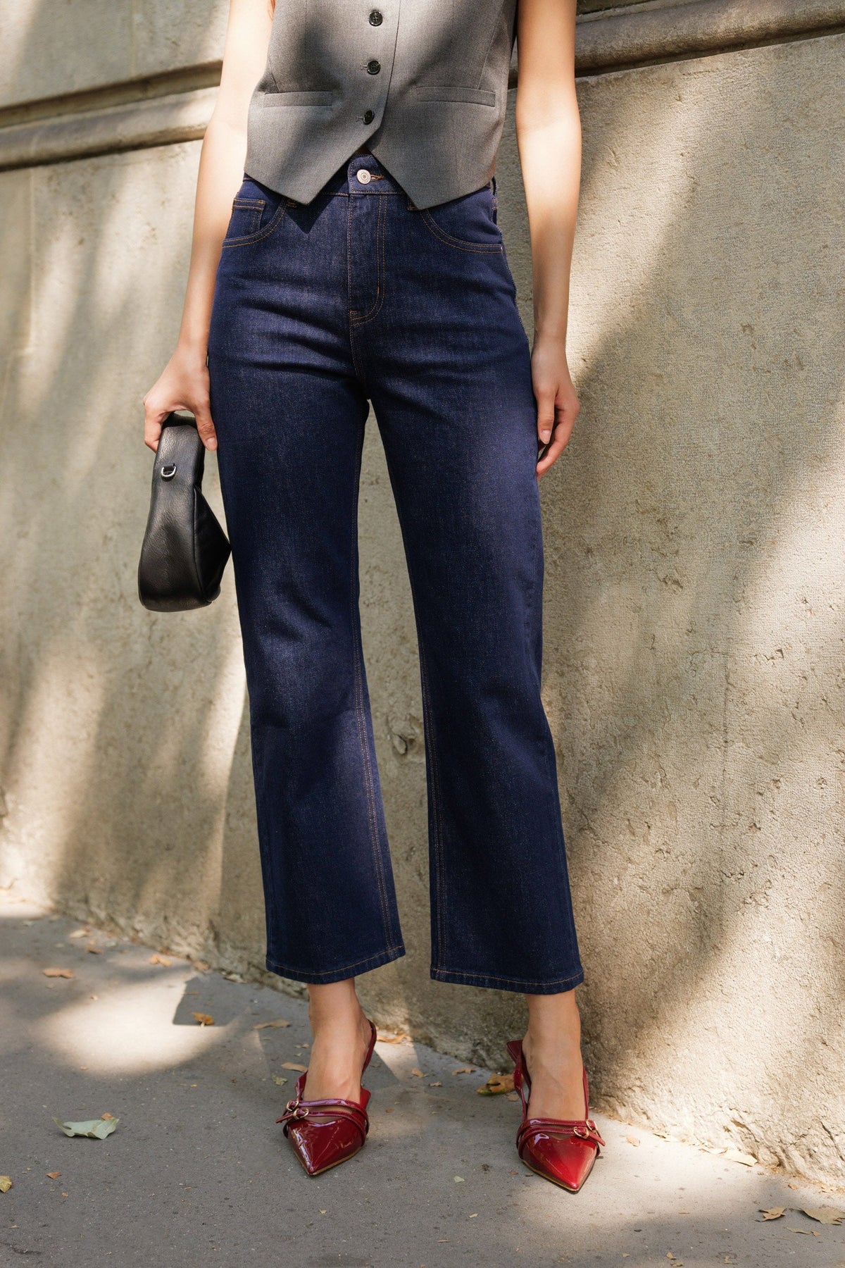 Jean Oraije ankle straight brut
