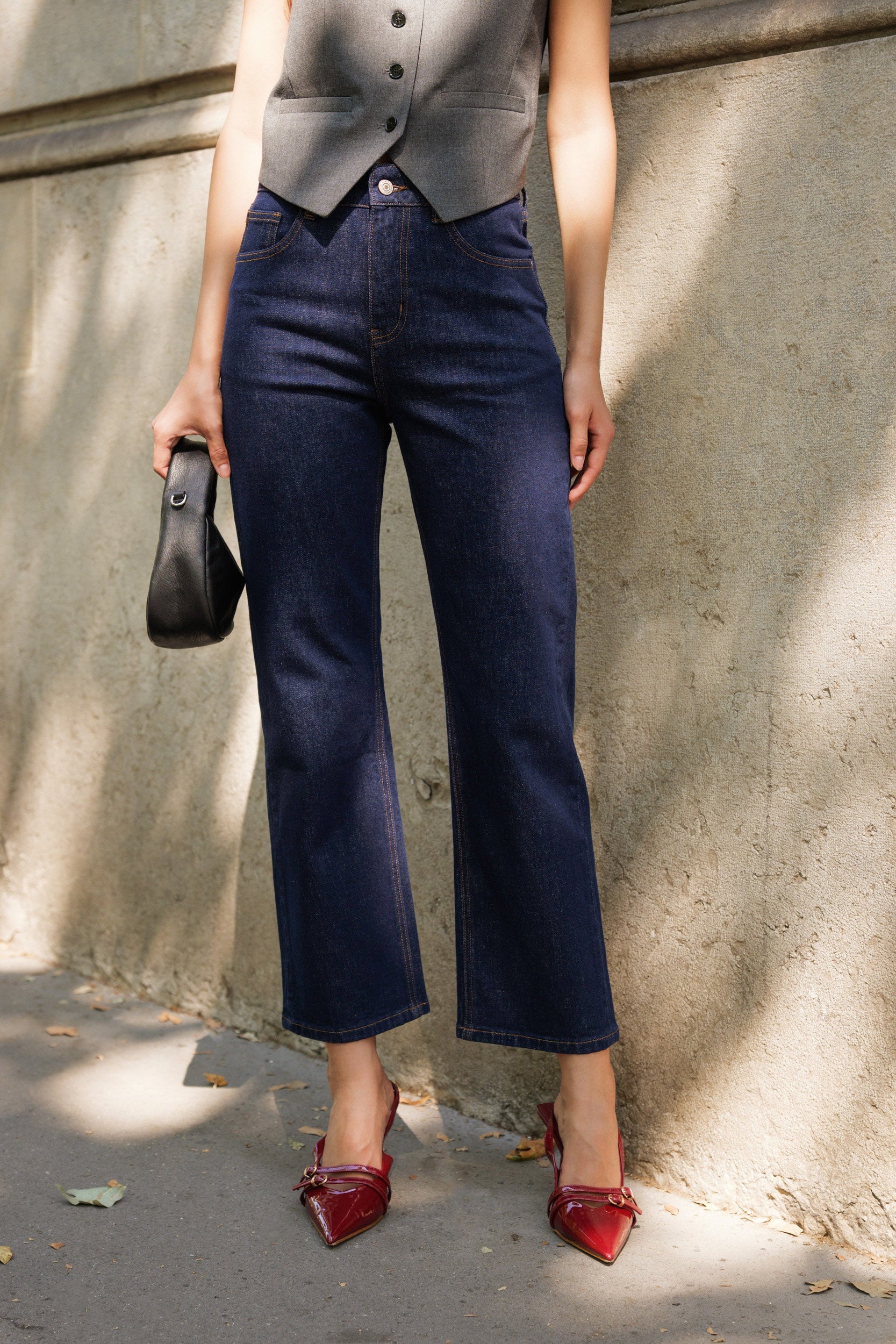 Jean Oraije ankle straight brut