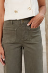 Jean Oraije kaki wide leg