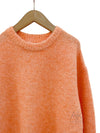 Pull oversize doux orange