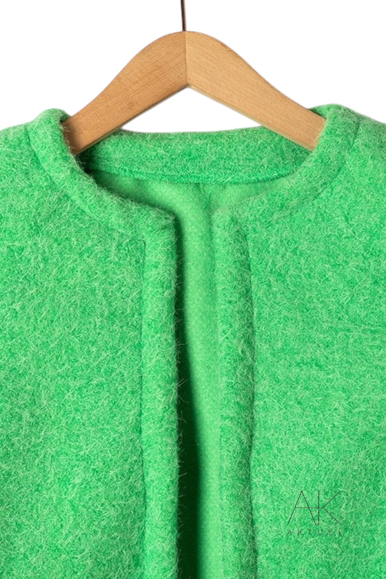 Gilet sans manches texturé vert