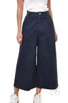 Pantalon Large en Denim Foncé